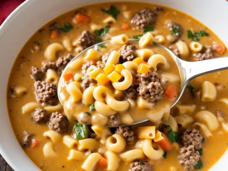 🥣 One-Pot Macaroni Cheeseburger Soup: A Comfort Food Classic
